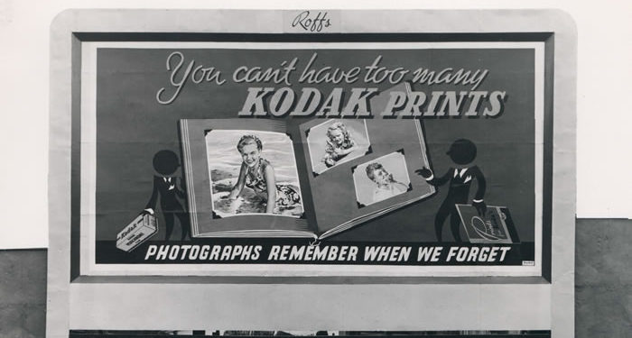 Eastman Kodak alte Werbetafel